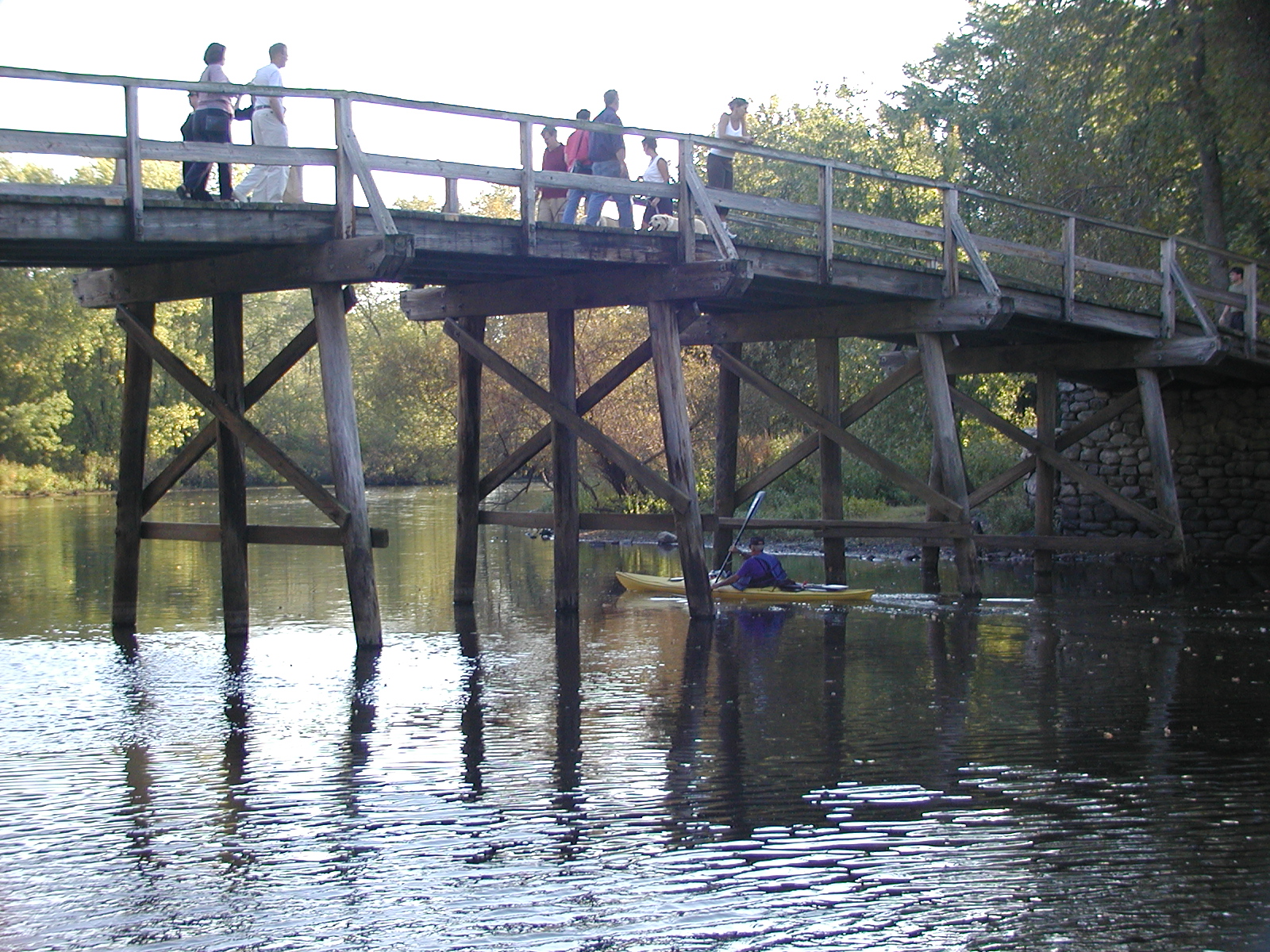 Canoe at the north bridge