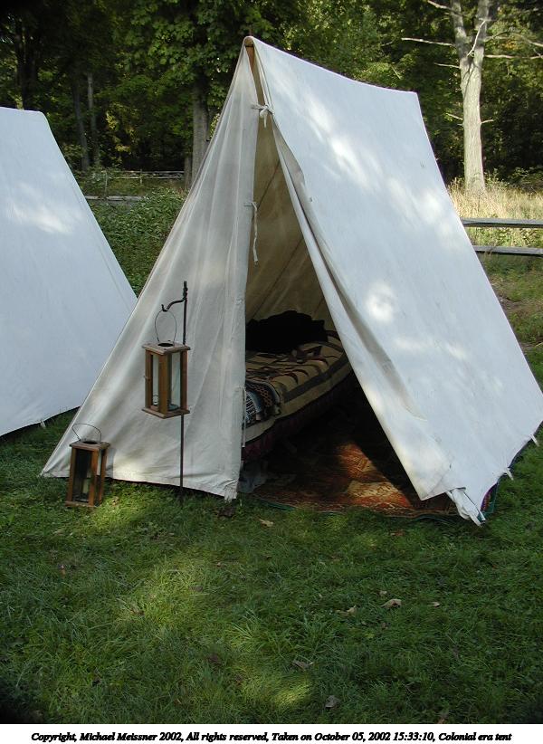 Colonial era tent
