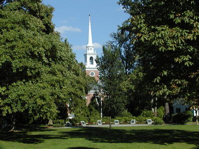 Lexington memorial + church