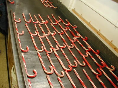 Making candy canes by hand #29