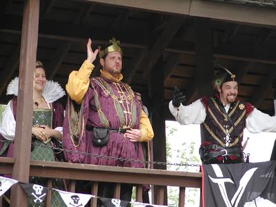 King and queen at opening gate #2