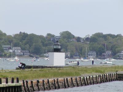 Lighthouse in Salem harbor