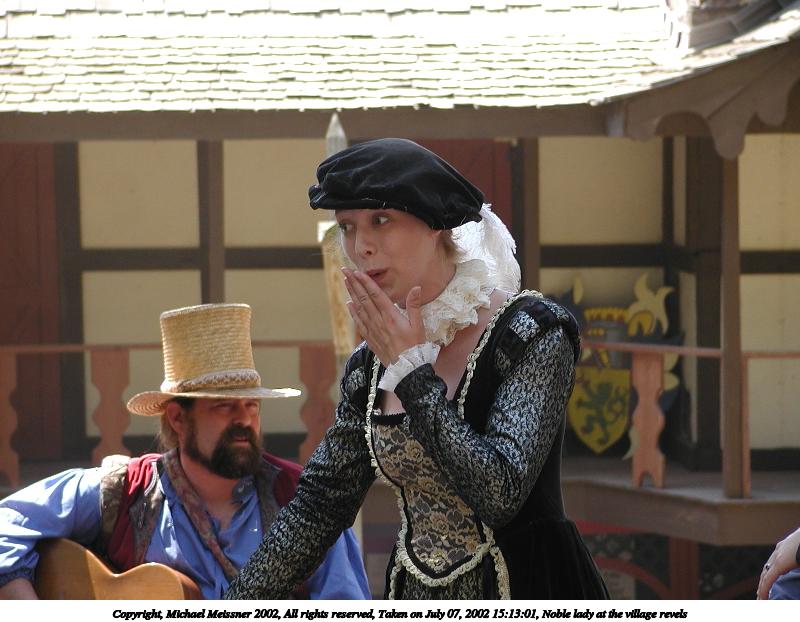 Noble lady at the village revels