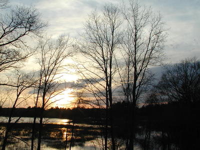 Sunset over Spectacle Pond #3