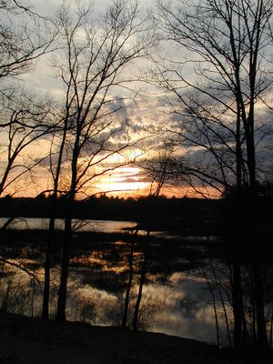 Sunset over Spectacle Pond #4
