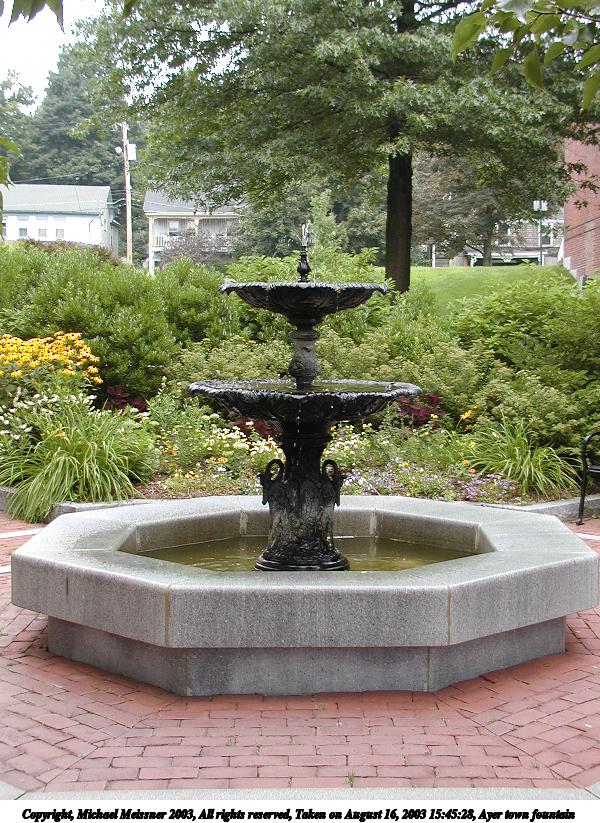 Ayer town fountain #3