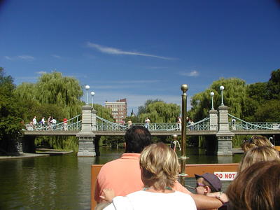 Bridge over the Public Garden Lagoon from the swan boat #2