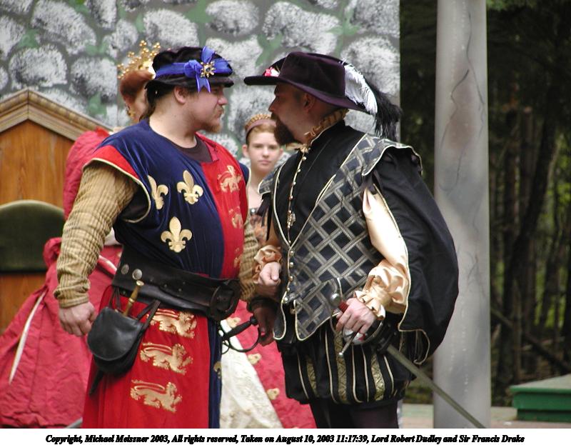 Lord Robert Dudley and Sir Francis Drake