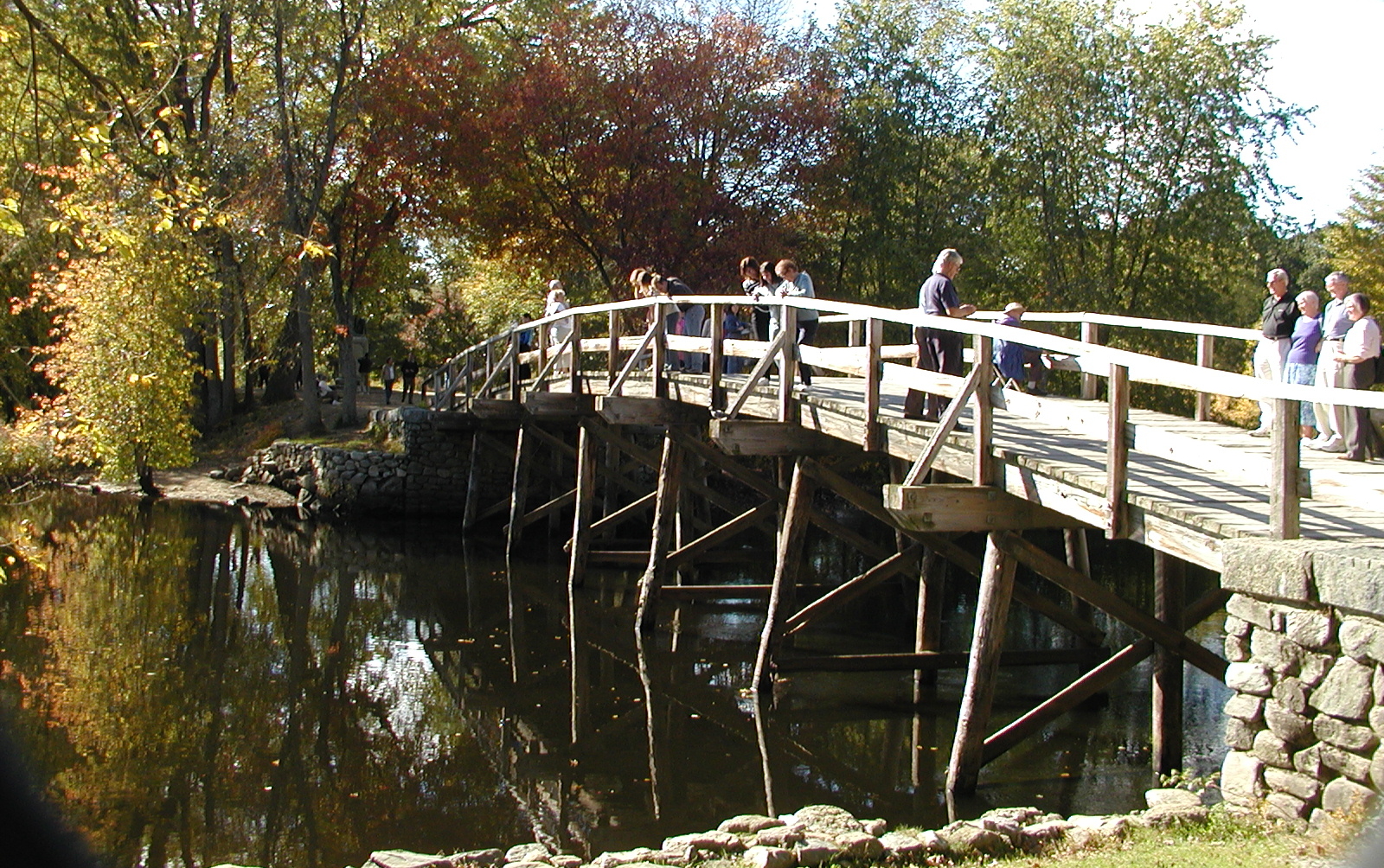 Concord's old north bridge in fall #2