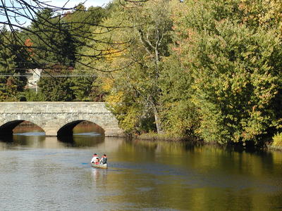 Canoing on the Charles river