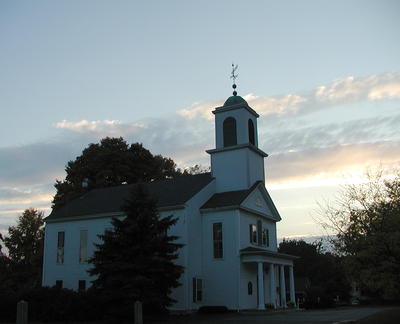 Westford church at sunset #2