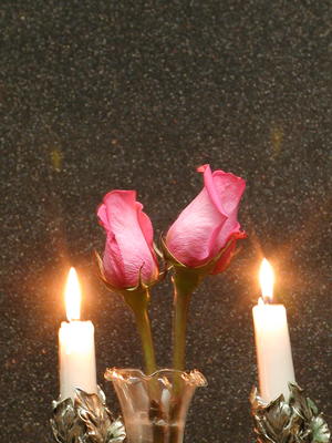 Candles and roses #4
