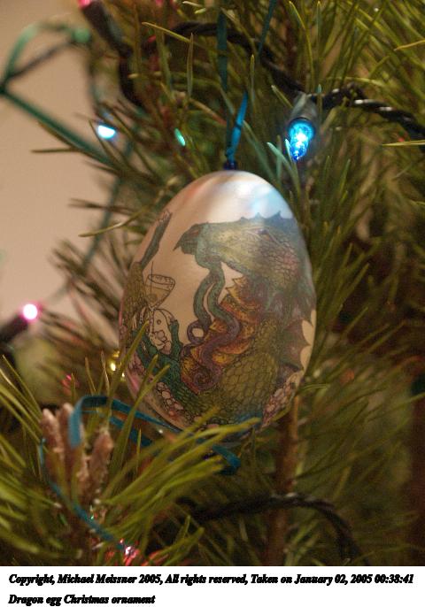 Dragon egg Christmas ornament