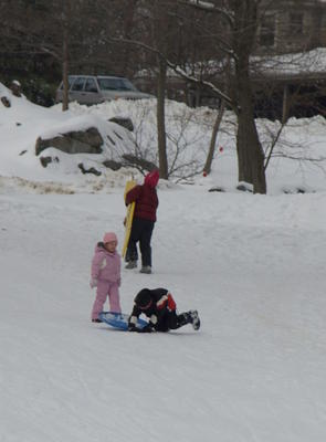 Winter sledding in Harvard, Massachusetts #2