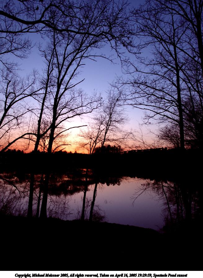 Spectacle Pond sunset #2