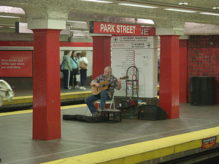 Subway musician