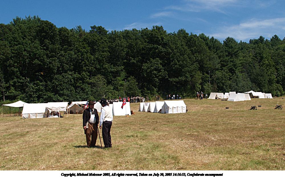 Confederate encampment