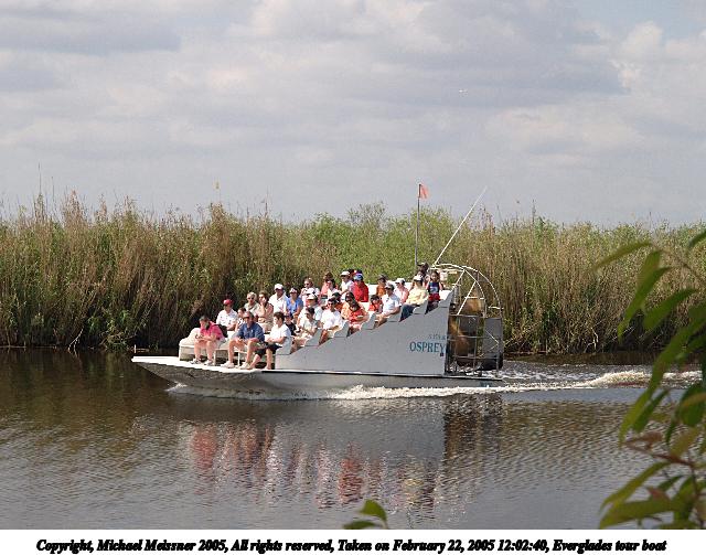 Everglades tour boat