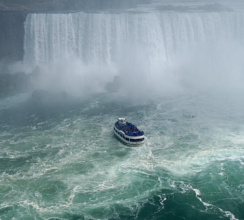 Maid of the Mist braving the falls