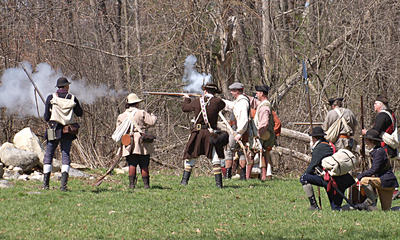 Colonists firing #2
