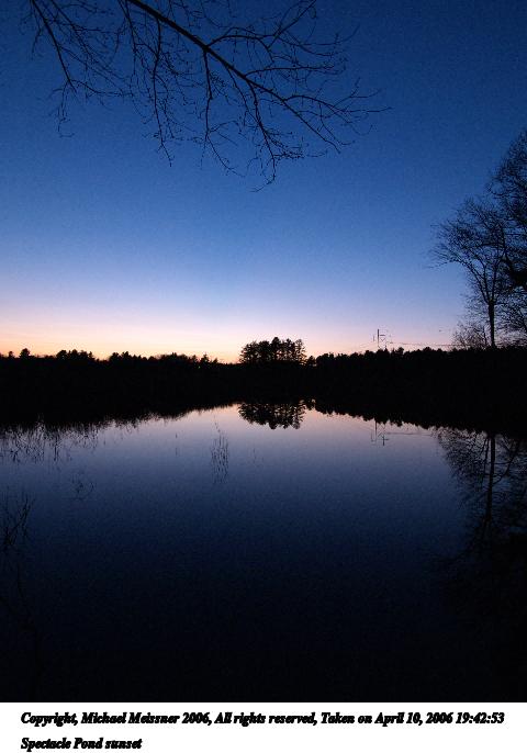 Spectacle Pond sunset #8