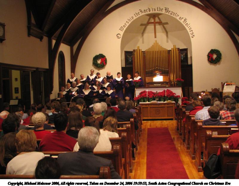 South Acton Congregational Church on Christmas Eve #2