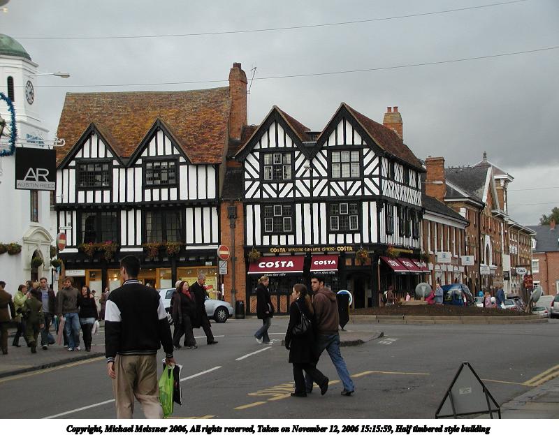 Half timbered style building