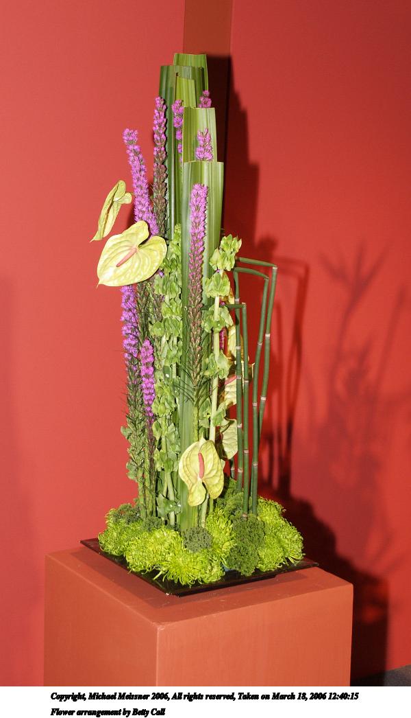 Flower arrangement by Betty Call