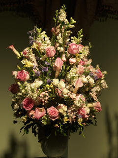 Flower arrangement by Carrie Podmostka