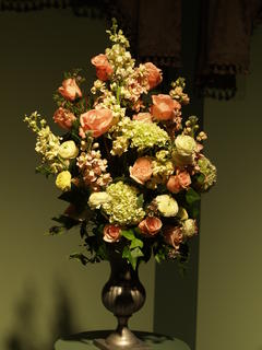 Flower arrangement by Nancy Jamieson