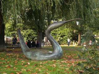 Bird statue