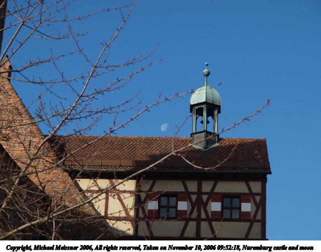 Nuremburg castle and moon