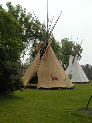 Tipis at the Ottawa Aboriginal Museum