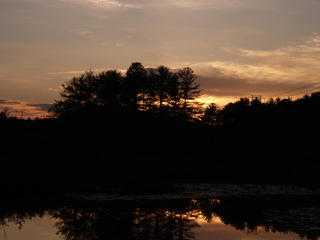 Sunset on Spectacle Pond