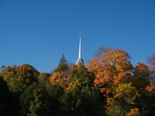 Groton church in fall #4