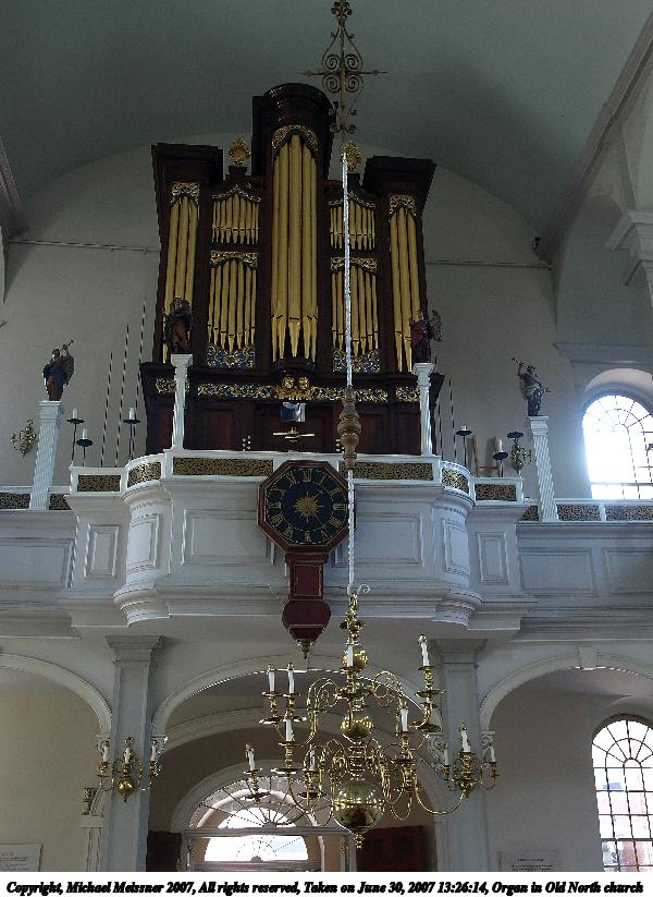 Organ in Old North church