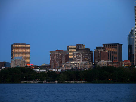 Boston at twilight