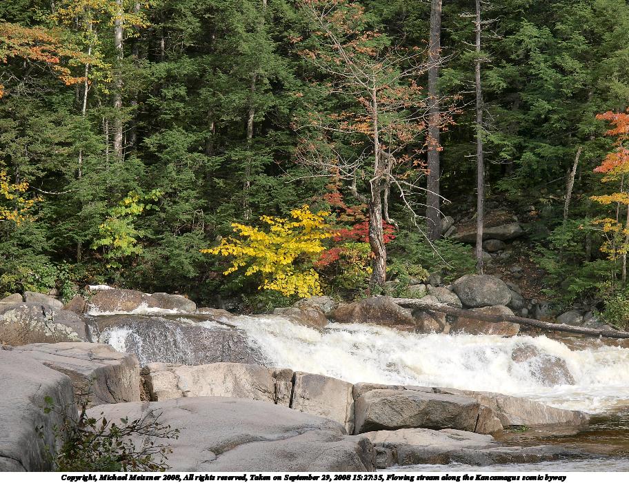 Flowing stream along the Kancamagus scenic byway #3