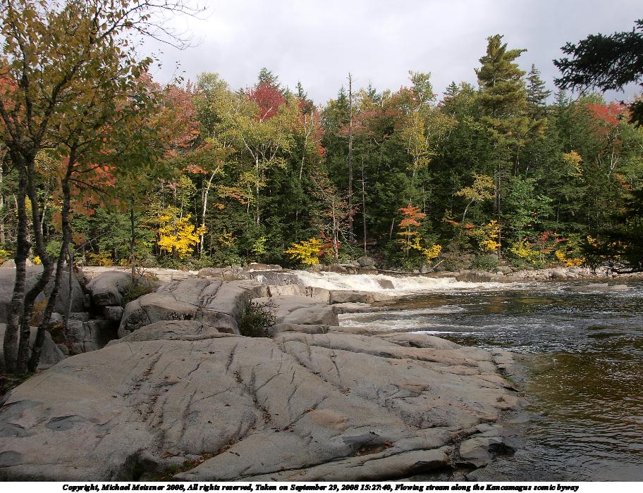 Flowing stream along the Kancamagus scenic byway #4