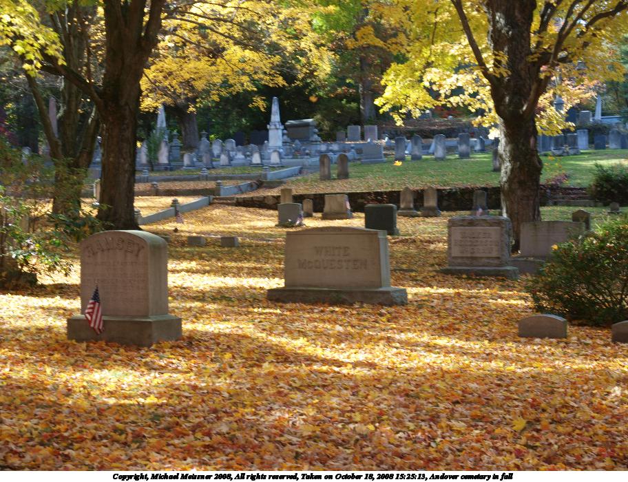 Andover cemetary in fall #7