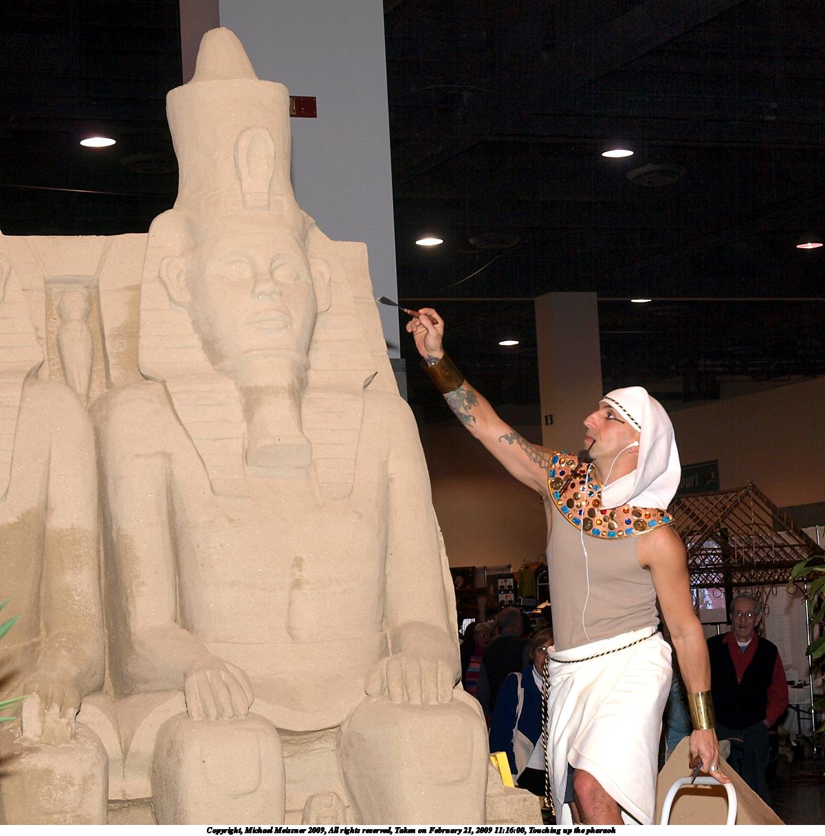 Touching up the pharaoh