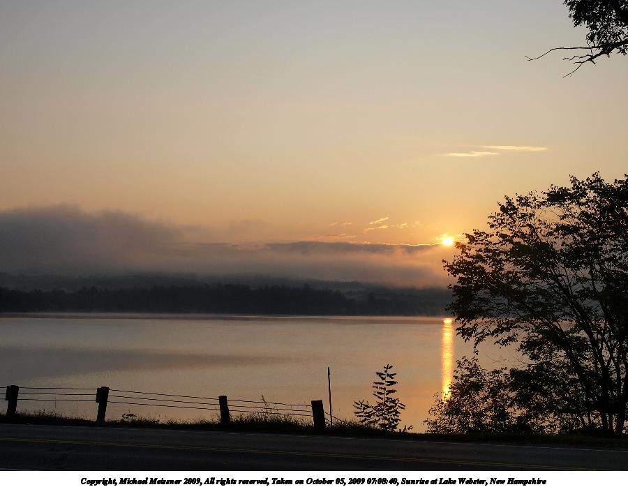 Sunrise at Lake Webster, New Hampshire #4