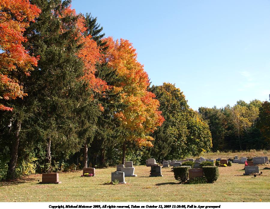 Fall in Ayer graveyard