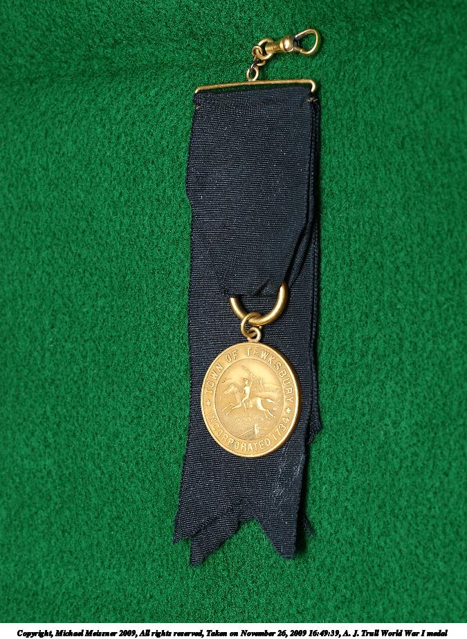 A. J. Trull World War I medal