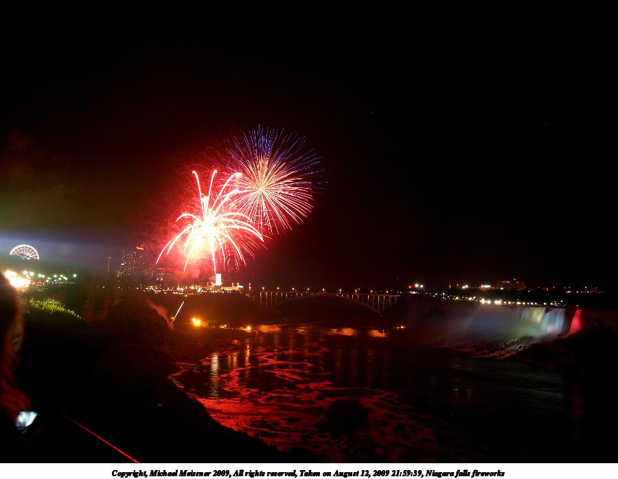 Niagara falls fireworks