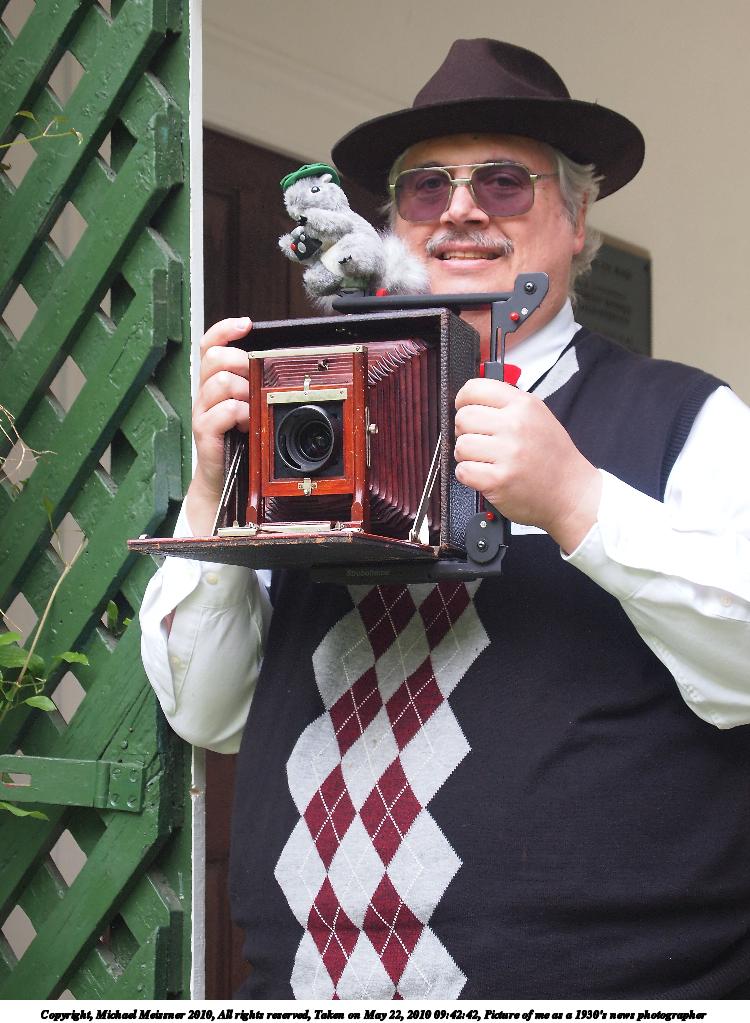 Picture of me as a 1930's news photographer #2