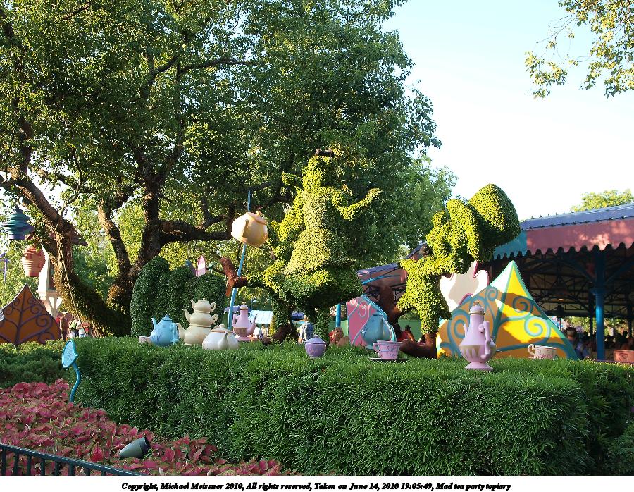 Mad tea party topiary