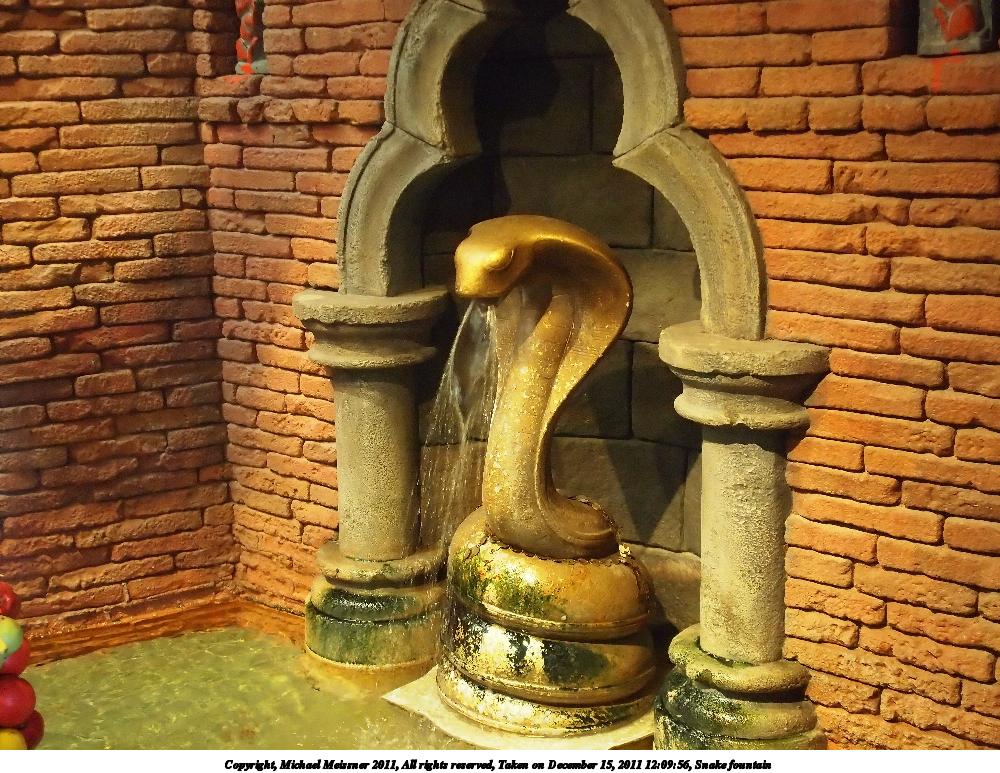 Snake fountain
