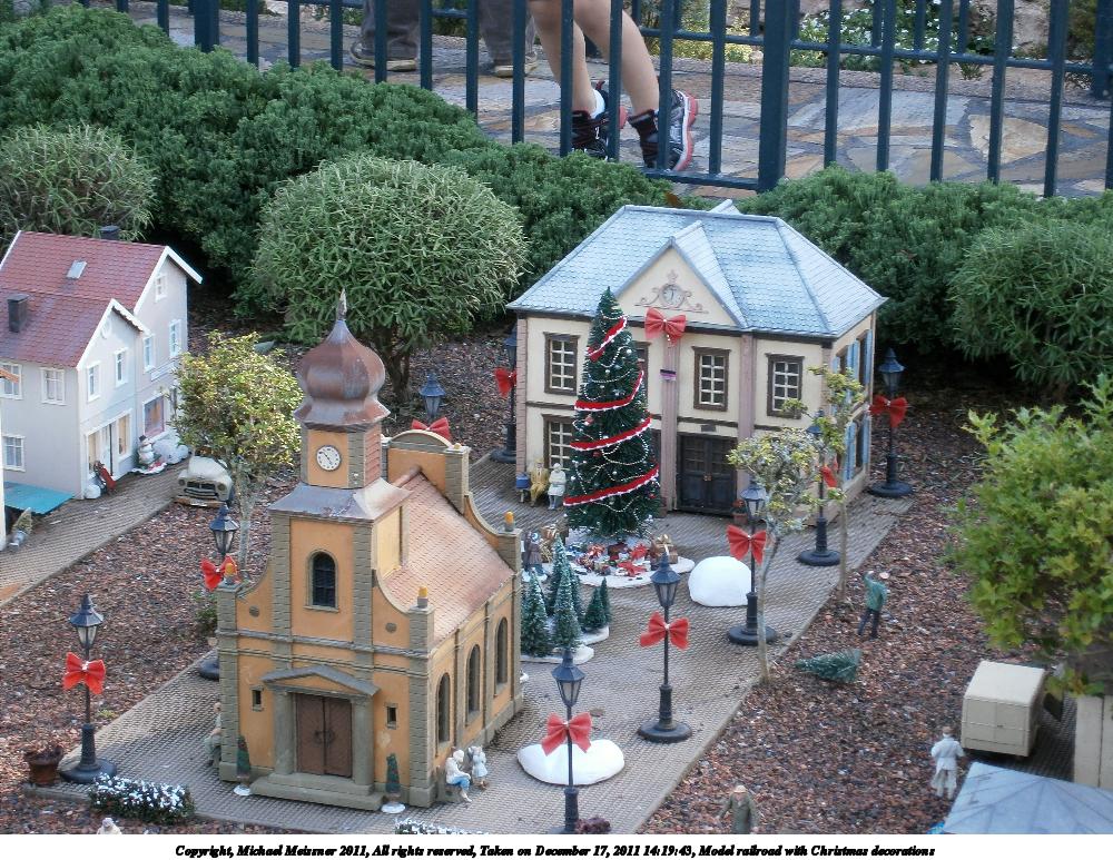 Model railroad with Christmas decorations #2