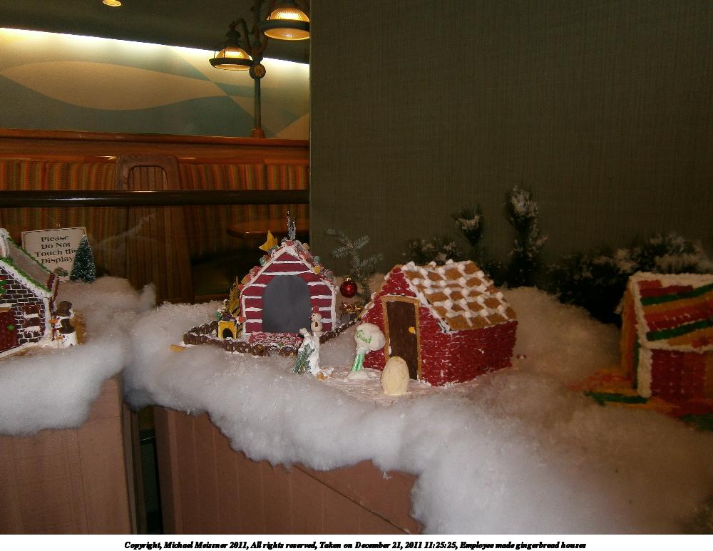 Employee made gingerbread houses #12